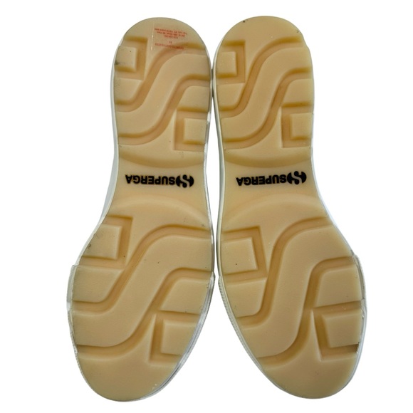 Superga 2708 Hi Top Tank Platform Sneakers Safari Green/ Favorio/ Milky Size 9 - Picture 10 of 16